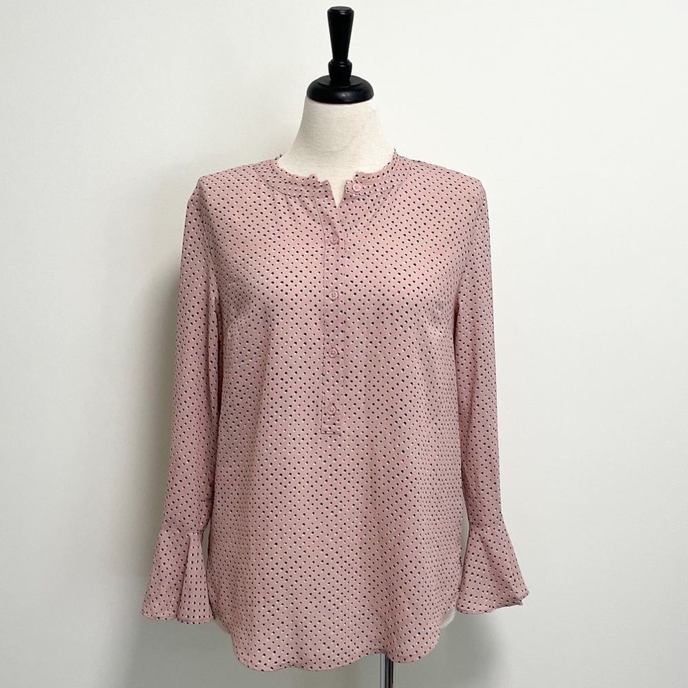 EUC 14th & Union Pink Polka Dot Circular Flounce